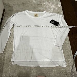 Chaser Long Sleeve White Tee